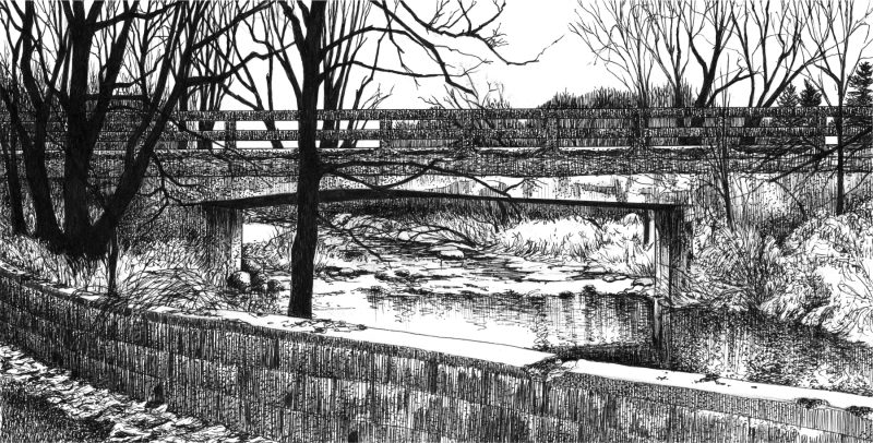 Henry St. Bridge Sketch